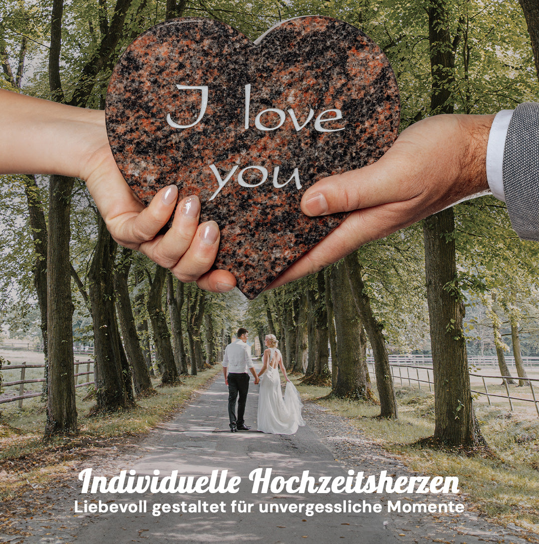 Hochzeitsherz Aurindi Groß bossiert